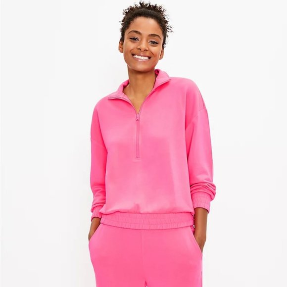 Lou & Grey Signaturesoft Super Plush Zip Sweatshirt - Picture 1 of 7